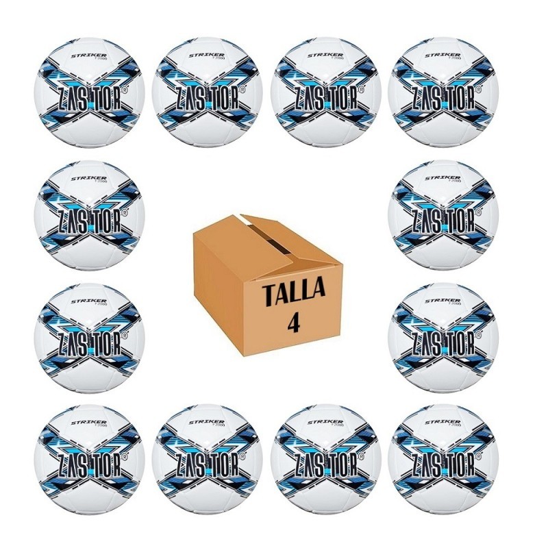 Pack 12 Balones Fútbol Zastor Striker 4F2000 T-4