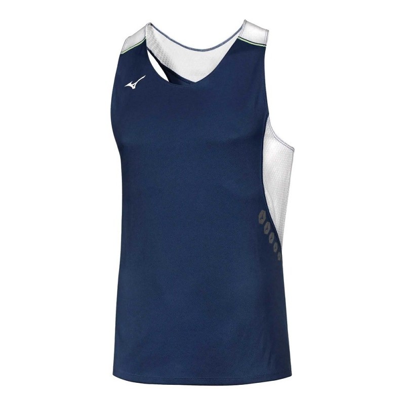 camiseta royal sin mangas de mizuno para atletas