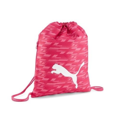 mochila de cuerdas puma rosa para el gimnasio