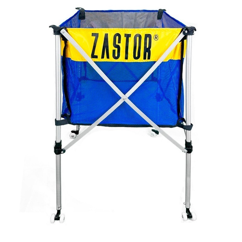 carro portabalones zastor azul y amarillo