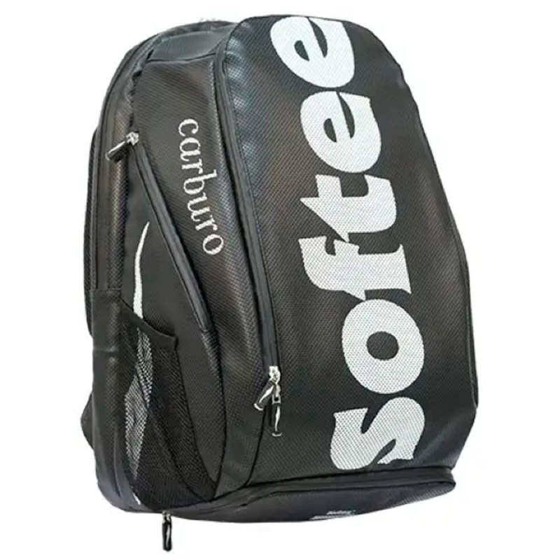 mochila softee negra con cremallera