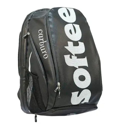 mochila softee negra con cremallera