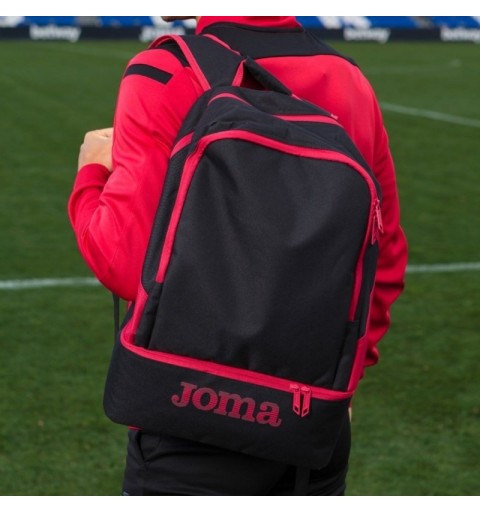 Mochila Joma Estadio III Negro Rojo