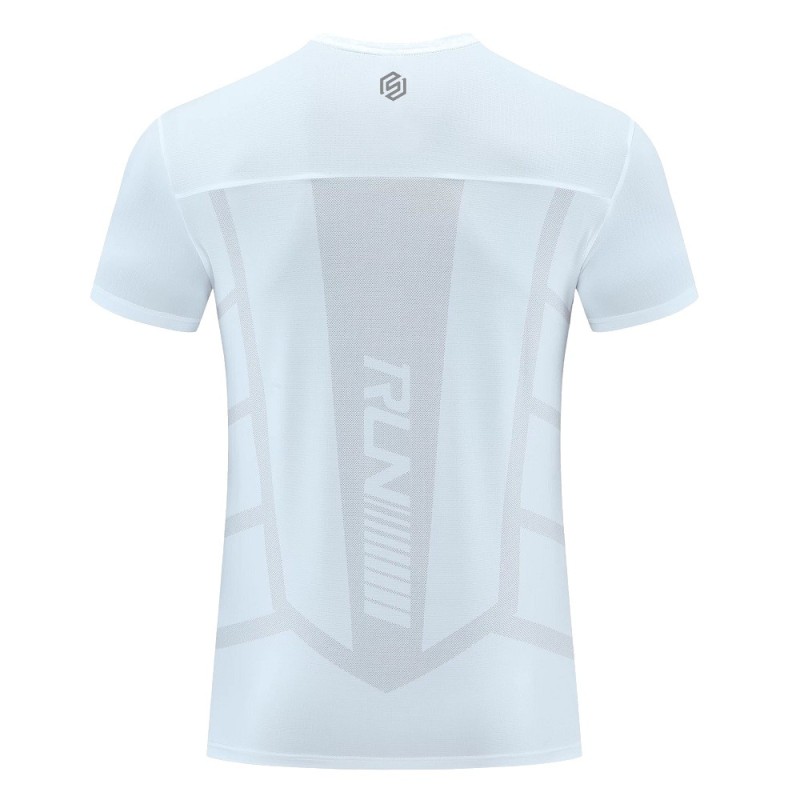 Camiseta para correr de color blanco