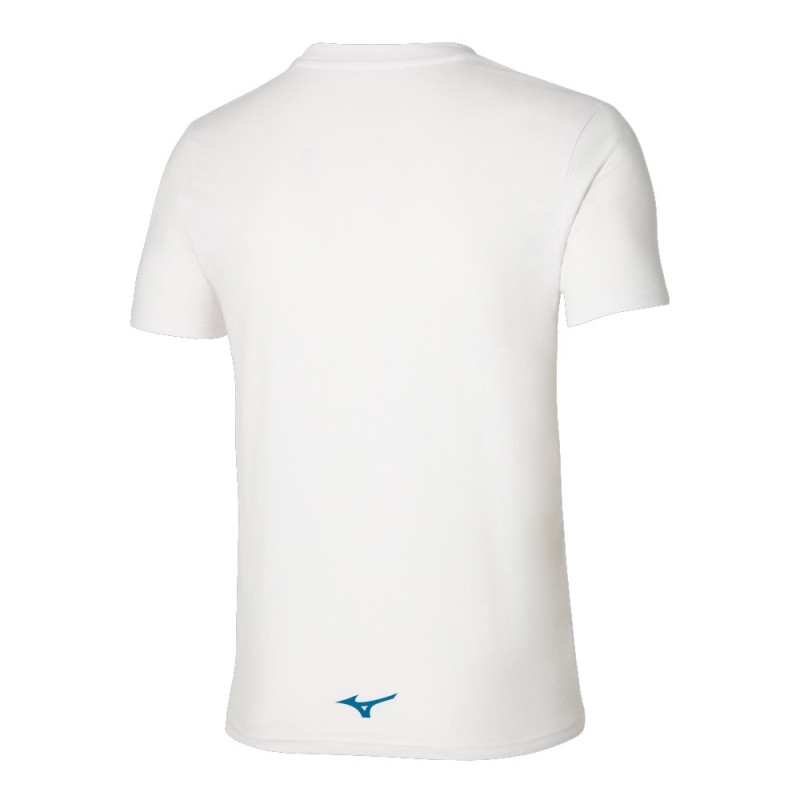 camiseta blanca de mizuno perfecta para tu dia a dia