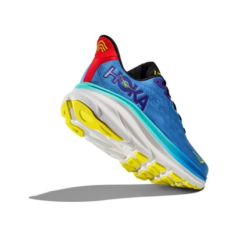 zapatillas running hoka azules