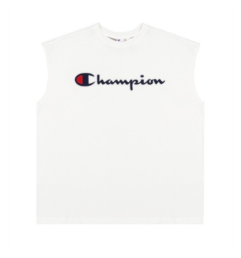 camiseta sin  mangas champion blanca