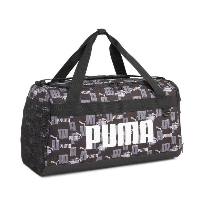 bolsa de deporte puma gris y negra para tus entrenamientos