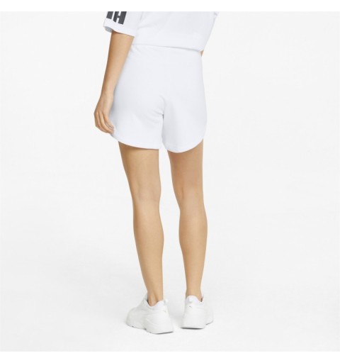 pantalones blancos de tallaje alto de puma para tu rutina veraniega