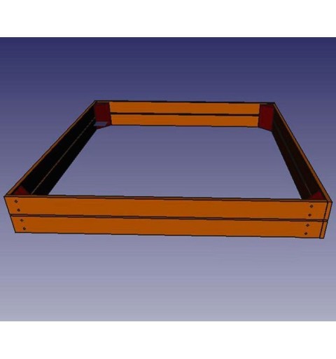 Arenero de 120cm de lado para niños