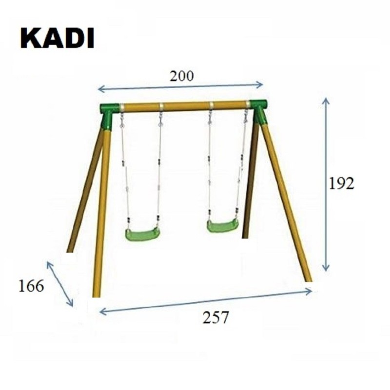 Columpio Infantil Doble Kadi