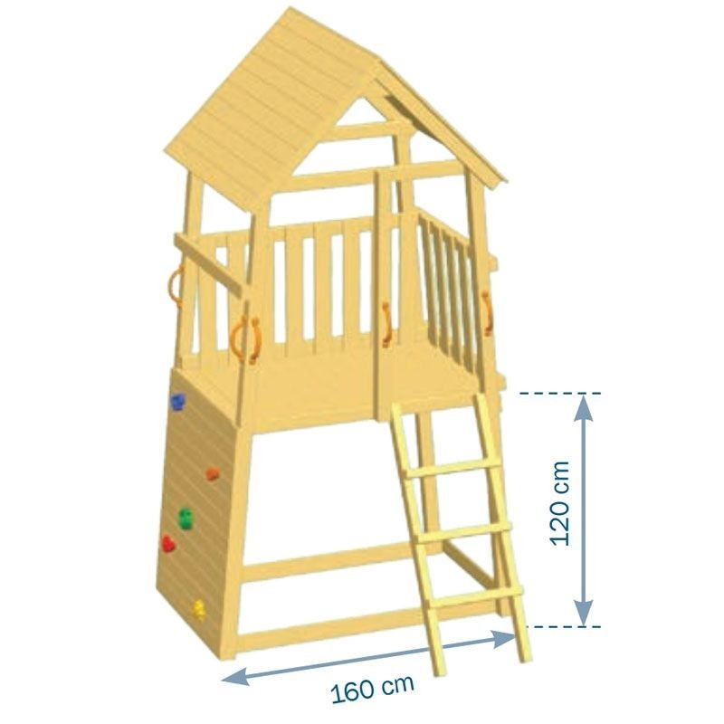 Torre de madera para niños